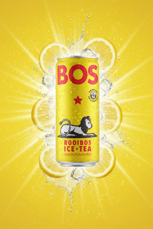 BOS Rooibos Lemon Flavoured Ice Tea Can 300ml
